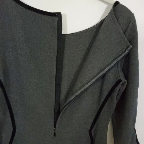 Armani Exchange Dress Women's Size Small Gray Black Knee Length 3/4 Sleeve - Picture 7 of 12